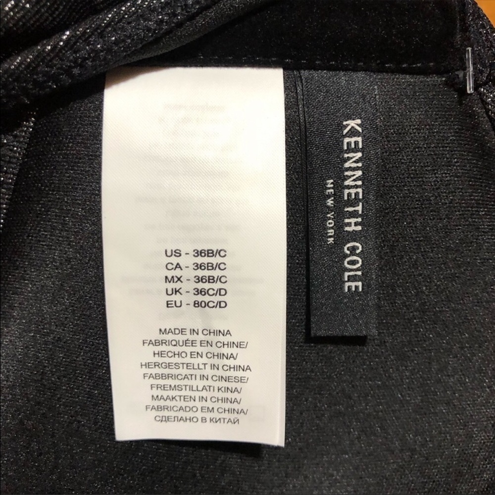 Kenneth Cole Shimmer Charcoal Push-Up Bikini Top 36 B/C - Picture 12 of 12